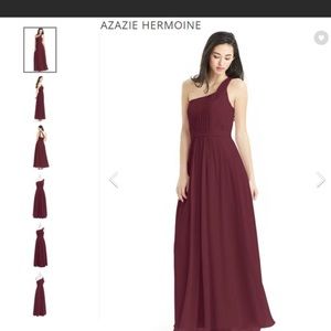 Azazie hermione bridesmaid dress in Cabernet